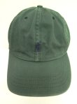 画像2: 90'S RALPH LAUREN ロゴ刺繍 ベースボールキャップ グリーン USA製 (VINTAGE)