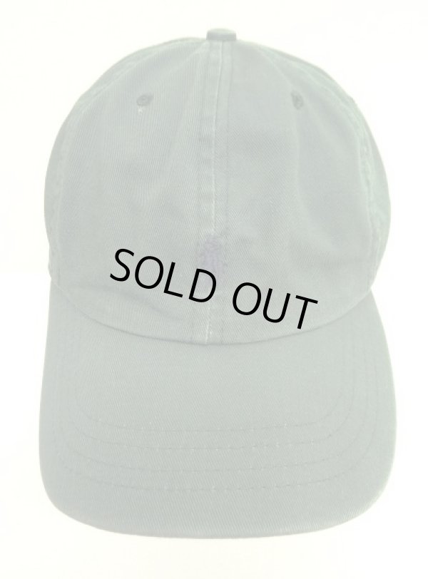 画像2: 90'S RALPH LAUREN ロゴ刺繍 ベースボールキャップ グリーン USA製 (VINTAGE)