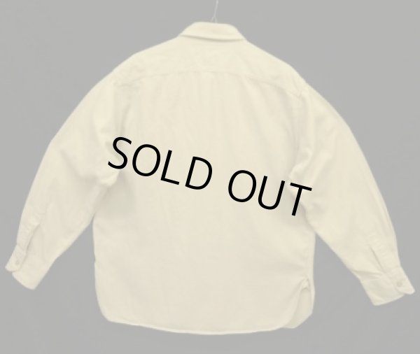 画像4: 90'S RALPH LAUREN "POLO SPORT" ステンシル マチ付き 長袖 ワークシャツ ベージュ (VINTAGE)