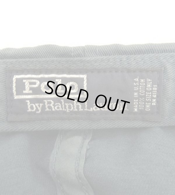 画像6: 90'S RALPH LAUREN ロゴ刺繍 ベースボールキャップ ネイビー USA製 (VINTAGE)