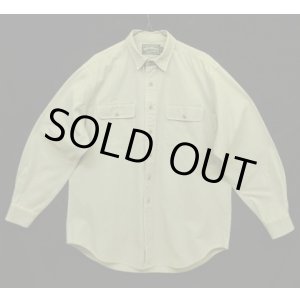 画像: 90'S RALPH LAUREN "POLO COUNTRY" キャンバス 長袖 ワークシャツ カーキ (VINTAGE)