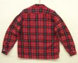 画像4: 60'S PENNEY'S 三角タグ プリントフランネル オープンカラーシャツ チェック柄 (VINTAGE)
