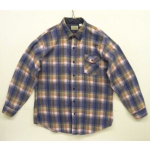画像: 80'S SEARS プリントフランネル ワークシャツ チェック柄 (VINTAGE)