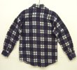 画像4: 90'S TOWNCRAFT プリントフランネル ワークシャツ チェック柄 (VINTAGE)