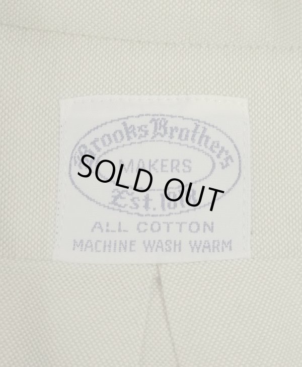 画像2: 60'S BROOKS BROTHERS "MAKERS" 6ボタン オックスフォード BDシャツ ライトカーキ USA製 (VINTAGE)