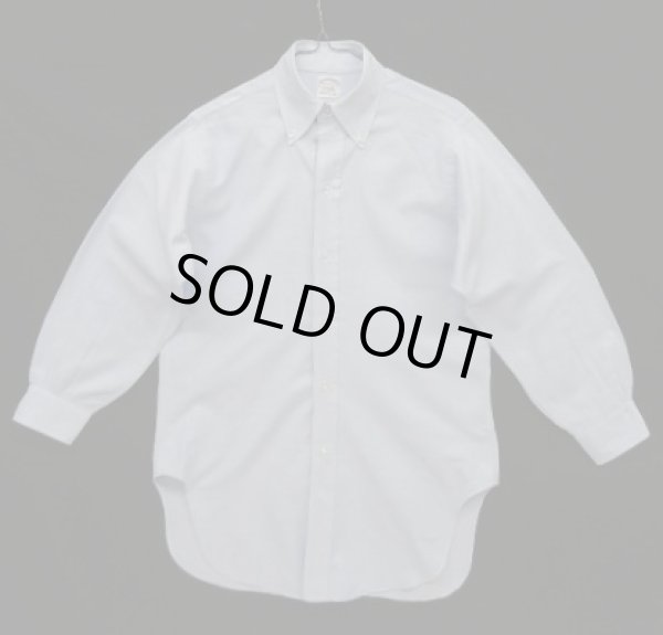 画像1: 60'S BROOKS BROTHERS "MAKERS" 6ボタン オックスフォード BDシャツ ブルー USA製 (VINTAGE)