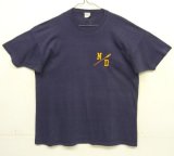 画像: 70'S CHAMPION "N/D" バータグ シングルステッチ 半袖 Tシャツ ネイビー USA製 (VINTAGE)