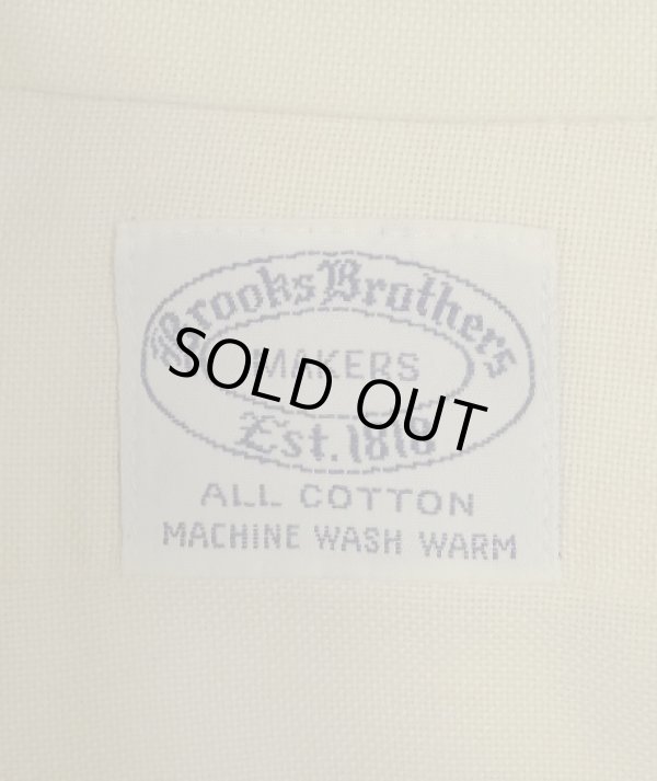 画像2: 60'S BROOKS BROTHERS "MAKERS" 6ボタン オックスフォード BDシャツ 生成り USA製 (VINTAGE)