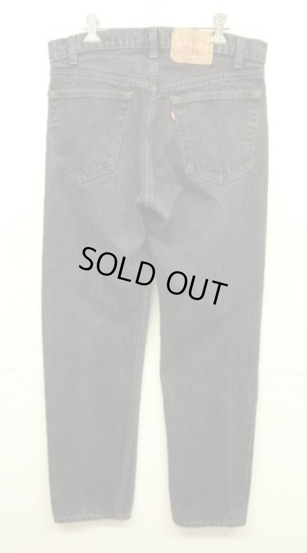 画像3: 80'S LEVIS 505 デニム 先染めブラック W34L30 USA製 (VINTAGE)