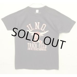 画像: 80'S CHAMPION "U.N.O.TRACK-FIELD"トリコタグ シングルステッチ 半袖 Tシャツ ダークネイビー USA製 (DEADSTOCK)