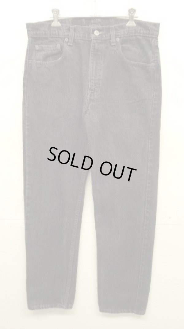 画像1: 80'S LEVIS 505 デニム 先染めブラック W34L30 USA製 (VINTAGE)