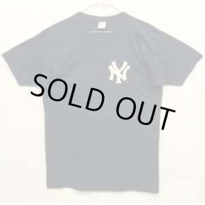画像: 80'S CHAMPION "NEW YORK YANKEES"トリコタグ シングルステッチ 半袖 Tシャツ ネイビー USA製 (VINTAGE)