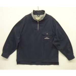 画像: 90'S EDDIE BAUER "EB-97" ハーフジップ スタンドカラー アノラック ネイビー (VINTAGE)