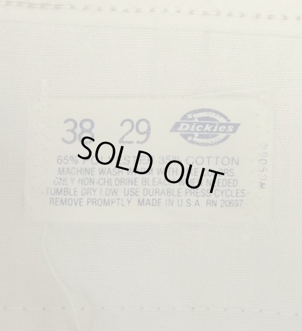 画像4: 80'S DICKIES 874 チビタグ ワークパンツ ベージュ W38L29 USA製 (VINTAGE)
