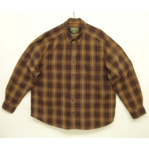 画像: 00'S EDDIE BAUER 長袖 BDシャツ オンブレチェック (USED)