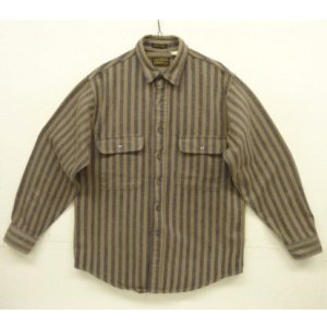 画像: 90'S EDDIE BAUER "McKINLEY CLOTH" 長袖 ネルシャツ ストライプ (VINTAGE)