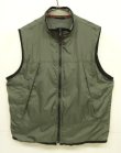 画像1: 90'S GAP 旧タグ 裏地サーマル フルジップ ナイロンベスト カーキ (VINTAGE)