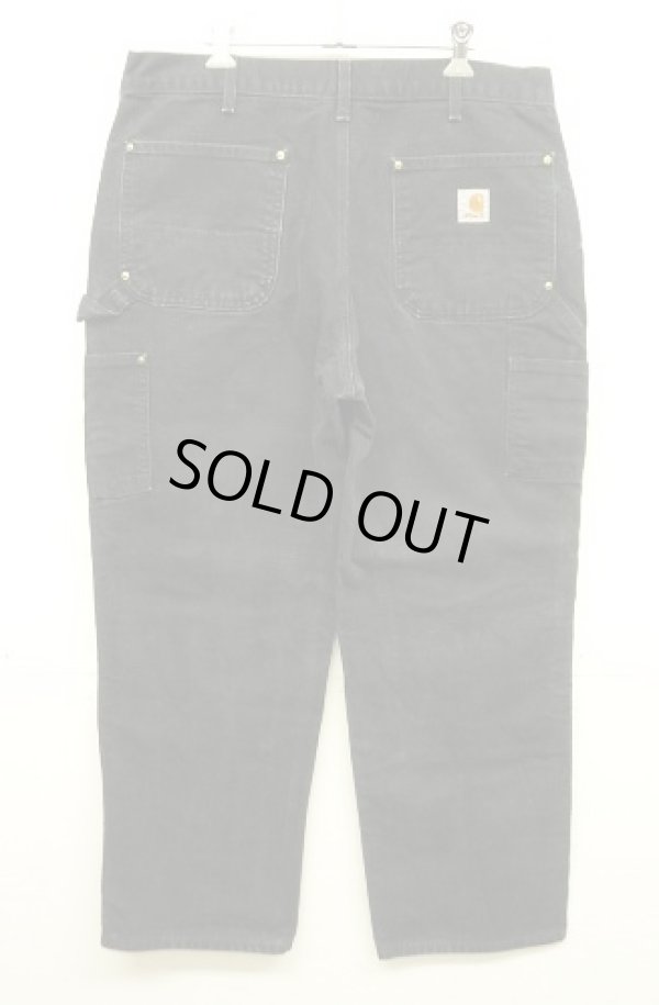 画像4: 00'S CARHARTT ダブルニー ダック ペインターパンツ ブラック W36L30 USA製 (VINTAGE)