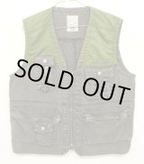 画像: 90'S BUGLE BOY ナイロン/キャンバス フォトグラファーベスト オリーブ/チャコール (VINTAGE)