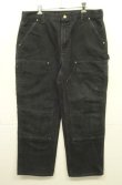画像1: 00'S CARHARTT ダブルニー ダック ペインターパンツ ブラック W36L30 USA製 (VINTAGE)