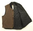 画像3: 11'S CARHARTT 裏地キルティング ダックベスト ダークブラウン メキシコ製 (VINTAGE)