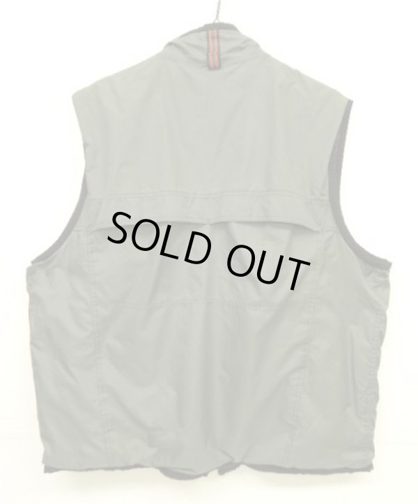 画像4: 90'S GAP 旧タグ 裏地サーマル フルジップ ナイロンベスト カーキ (VINTAGE)