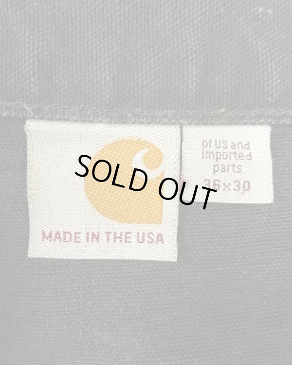 画像2: 00'S CARHARTT ダブルニー ダック ペインターパンツ ブラック W36L30 USA製 (VINTAGE)