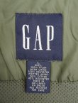 画像2: 90'S GAP 旧タグ 裏地サーマル フルジップ ナイロンベスト カーキ (VINTAGE)