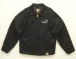 画像1: 15'S CARHARTT 裏地付き ドリズラージャケット ブラック USA製 (VINTAGE)