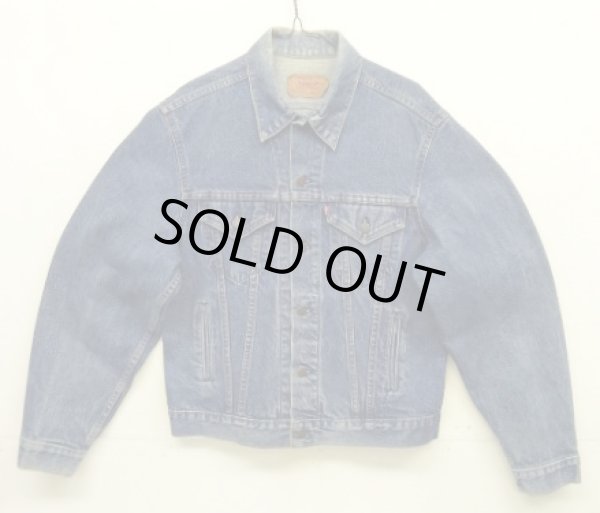画像1: 80'S LEVIS "71506" スモールe 4thモデル デニムジャケット インディゴ 44L USA製 (VINTAGE)