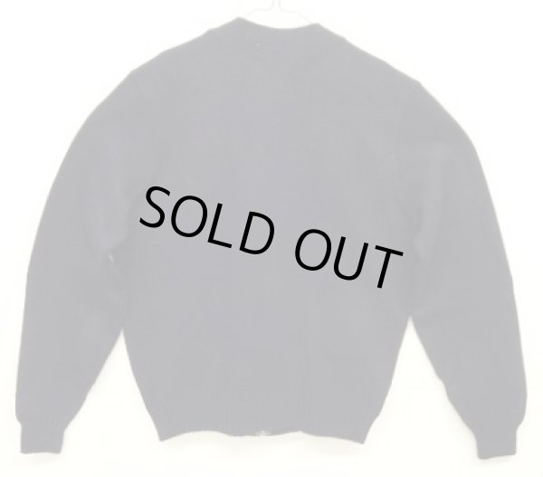 画像4: 80'S SAN FRANCISCO KNITTING MILLS ウール フルジップニット ネイビー USA製 (VINTAGE)