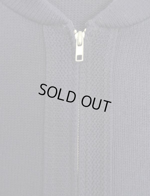 画像3: 80'S SAN FRANCISCO KNITTING MILLS ウール フルジップニット ネイビー USA製 (VINTAGE)