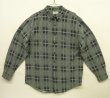 画像1: 90'S J.CREW 旧タグ 長袖 プリントフランネル ワークシャツ チェック柄 (VINTAGE)