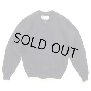 画像: 80'S SAN FRANCISCO KNITTING MILLS ウール フルジップニット ネイビー USA製 (VINTAGE)
