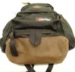 画像6: 80'S EASTPAK 旧タグ 両サイド収納付き ボトムレザー ナイロン バックパック ブラック USA製 (VINTAGE)
