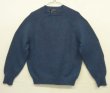 画像1: 70'S TOWNCRAFT ラグランスリーブ クルーネックニット ブルー (VINTAGE)