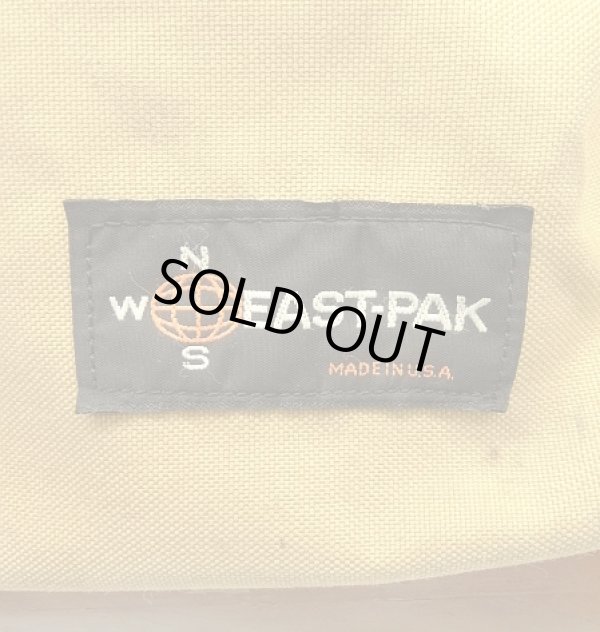 画像3: 70'S EASTPAK "NEWSタグ" ボトムレザー ナイロン バックパック ベージュ USA製 (VINTAGE)