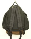 画像4: 80'S EASTPAK 旧タグ 両サイド収納付き ボトムレザー ナイロン バックパック ブラック USA製 (VINTAGE)