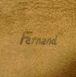 画像2: FERNAND LEATHER "CLUTCH BAG" コンチョボタン付き レザー クラッチバッグ ブラック（茶芯） USA製 (VINTAGE)