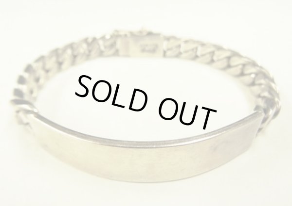 画像1: シルバー925 IDブレスレット シルバー メキシコ(TAXCO)製 (VINTAGE)