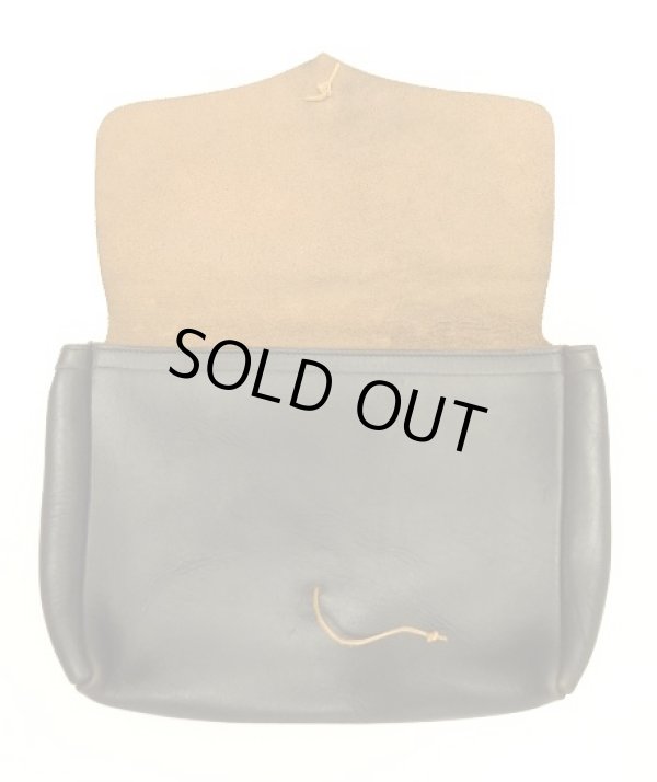 画像6: FERNAND LEATHER "CLUTCH BAG" コンチョボタン付き レザー クラッチバッグ ブラック（茶芯） USA製 (VINTAGE)