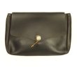 画像1: FERNAND LEATHER "CLUTCH BAG" コンチョボタン付き レザー クラッチバッグ ブラック（茶芯） USA製 (VINTAGE)