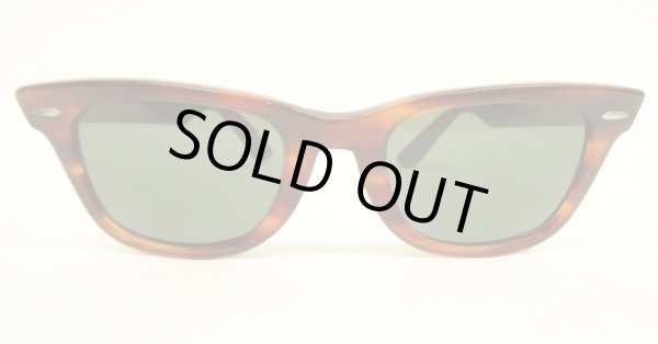 画像1: 80'S B&L ボシュロム製 RAY-BAN "WAYFARER" サングラス べっ甲ブラウン USA製 (VINTAGE)