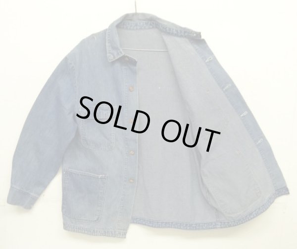 画像4: 70'S WRANGLER 裏地無し デニム カバーオール インディゴ (VINTAGE)