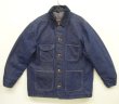 画像1: 70'S WRANGLER 裏地ブランケット デニム カバーオール ダークインディゴ (VINTAGE)