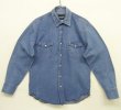 画像1: 00'S WRANGLER "MS70119" デニム ウエスタンシャツ ライトインディゴ (VINTAGE)