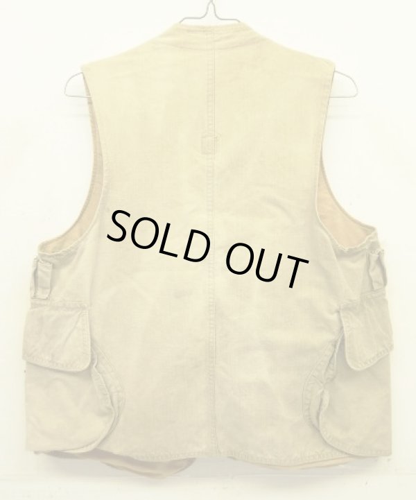 画像6: 40'S UNKNOWN ハーフムーンポケット ハンティングベスト (VINTAGE)