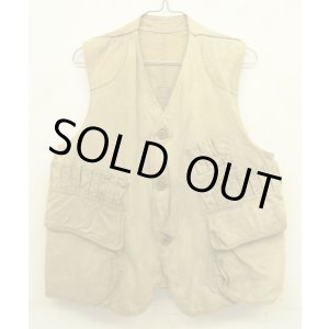 画像: 40'S UNKNOWN ハーフムーンポケット ハンティングベスト (VINTAGE)