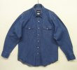 画像1: 00'S WRANGLER "MS70119" デニム ウエスタンシャツ インディゴ (VINTAGE)