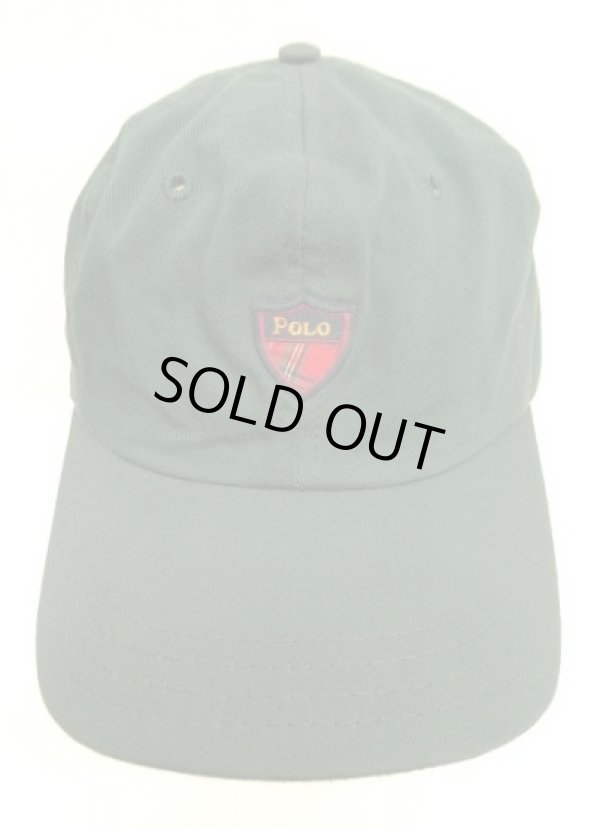 画像2: 90'S RALPH LAUREN クレストロゴ ベースボールキャップ グリーン USA製 (VINTAGE)